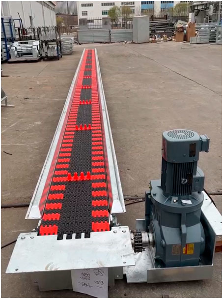 Banda tansportadora para tunel de autolavado (angulo frontal)